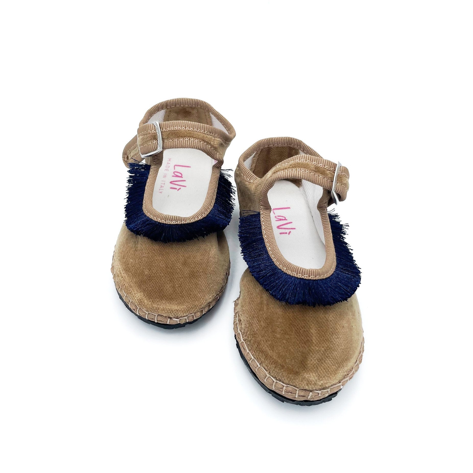 LaVì Baby MINI Frangia MARRONE-NAVY BLU