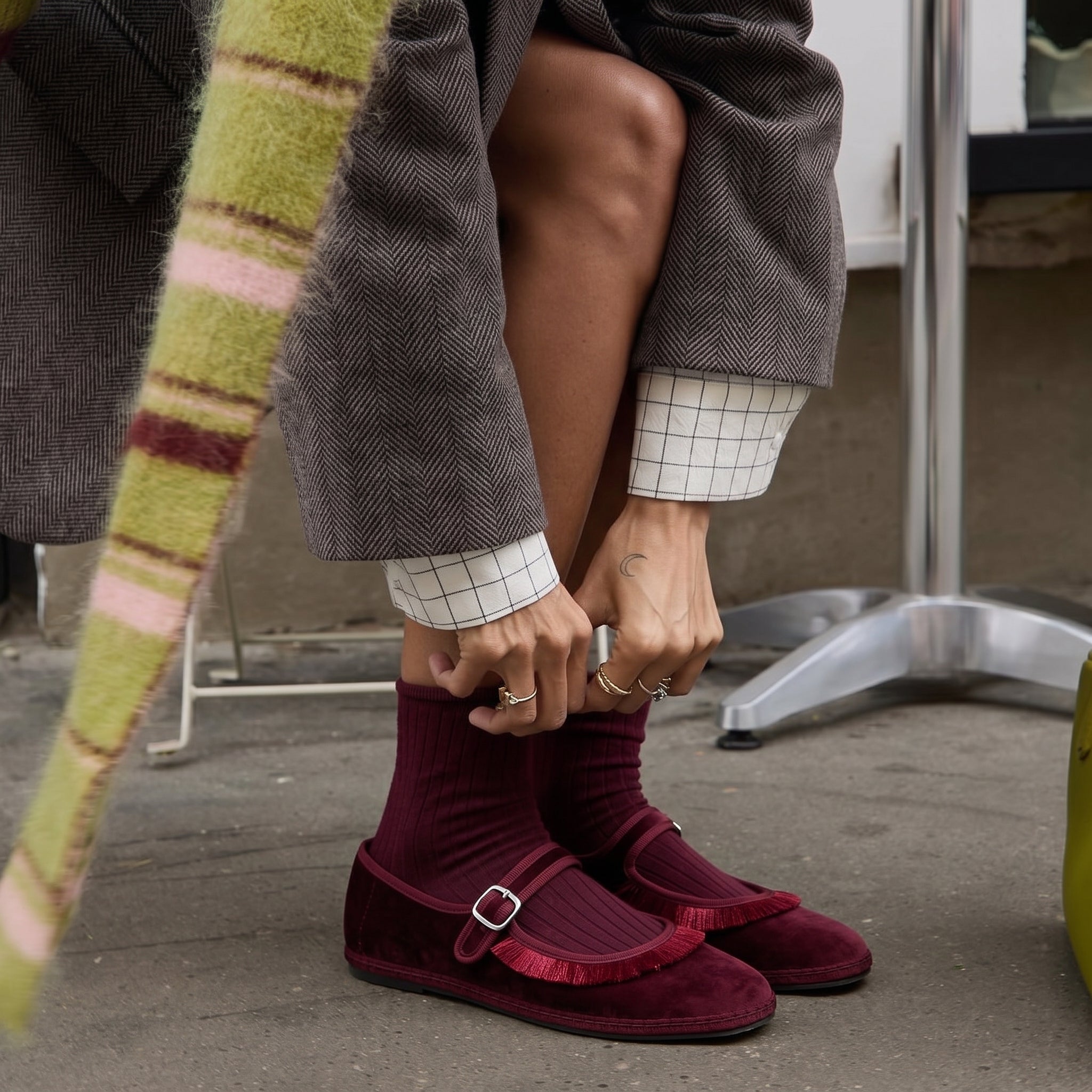 LaVì baby Frangia Matchy Matchy Rosso/bordeaux