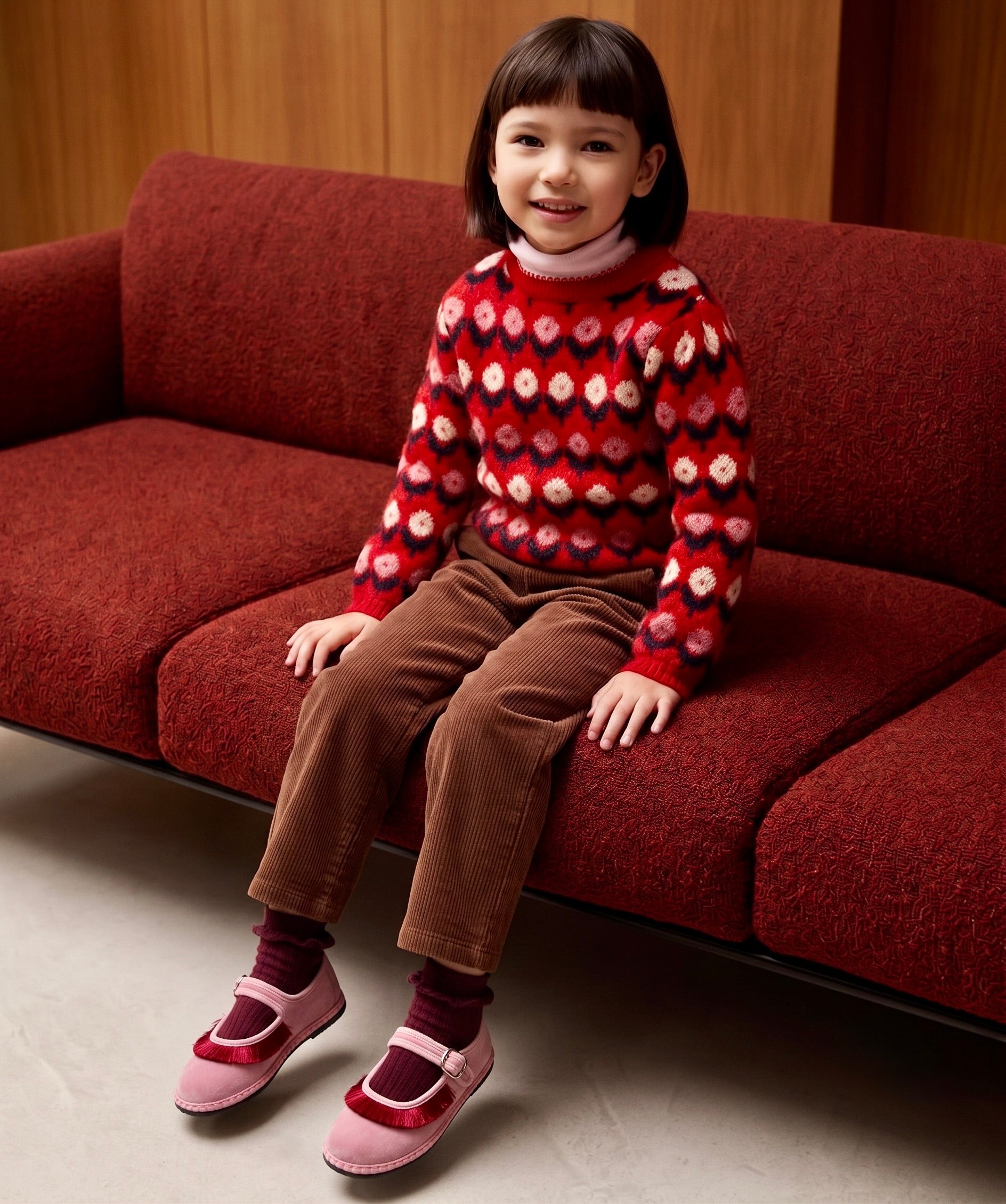 LaVì baby Fringe PINK/RED