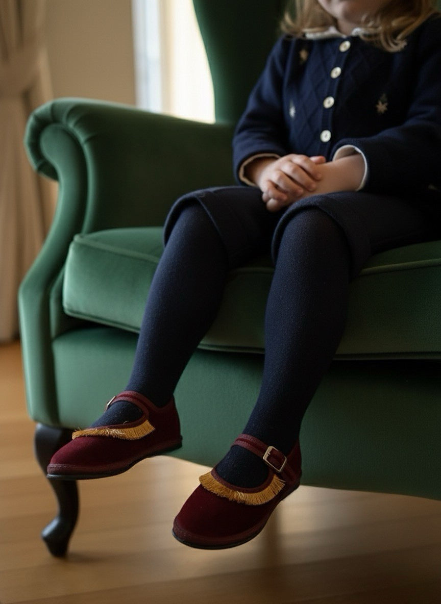 LaVì Baby Frangia Bordeaux-Oro