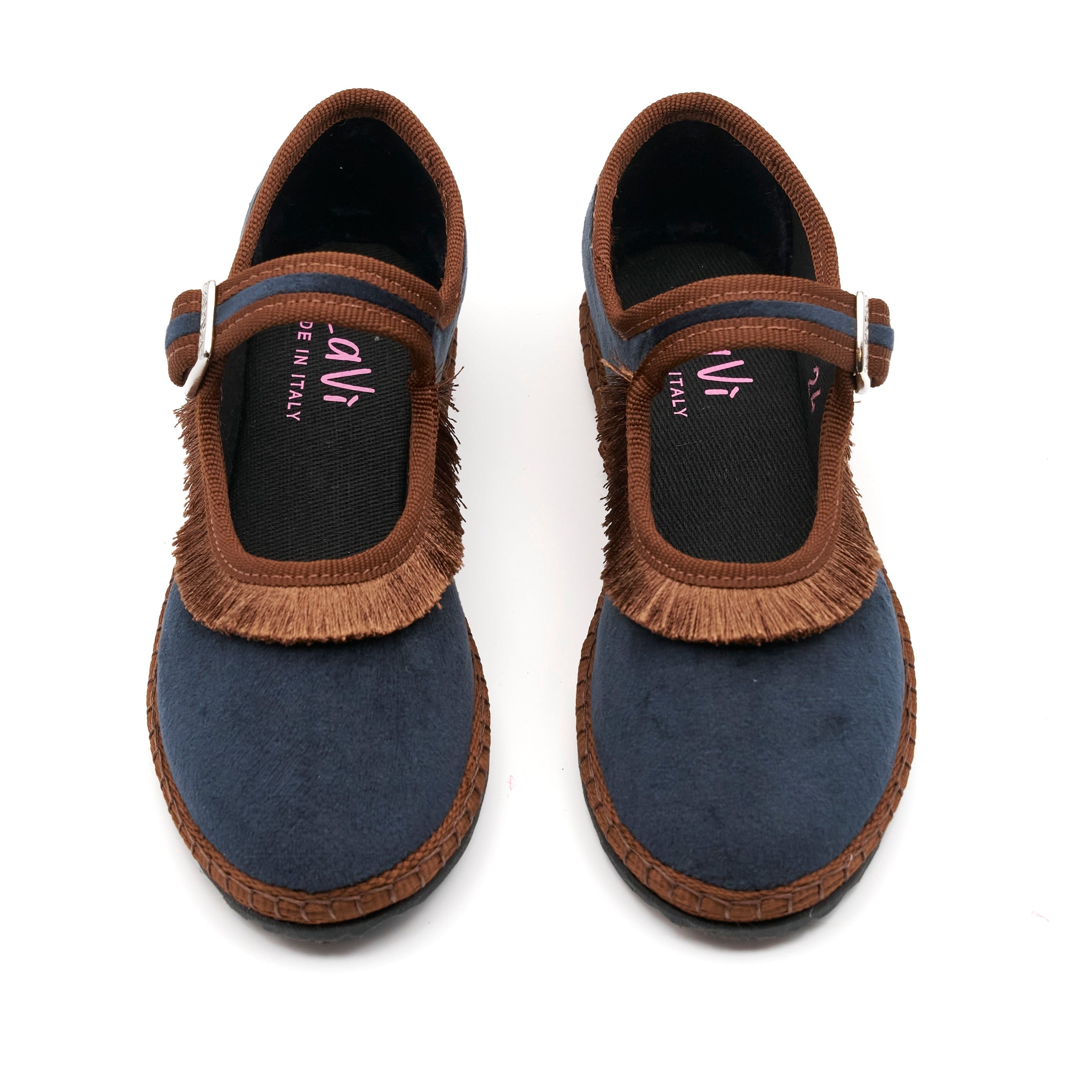 LaVì Woman Fringe BLUE/BROWN